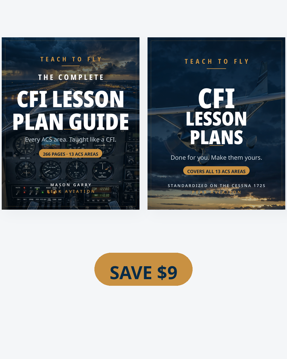 The Complete CFI Checkride Bundle — book plus CFI Lesson Plans